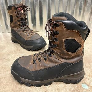 Red Wing Work Boots Mens 8 D Irish Setter Steel Toe Mid Calf 2413-11 Brown Black